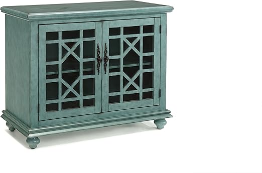 Amazon Com Martin Svensson Home Accent Cabinet 38 W X 32 H Teal Furniture Decor