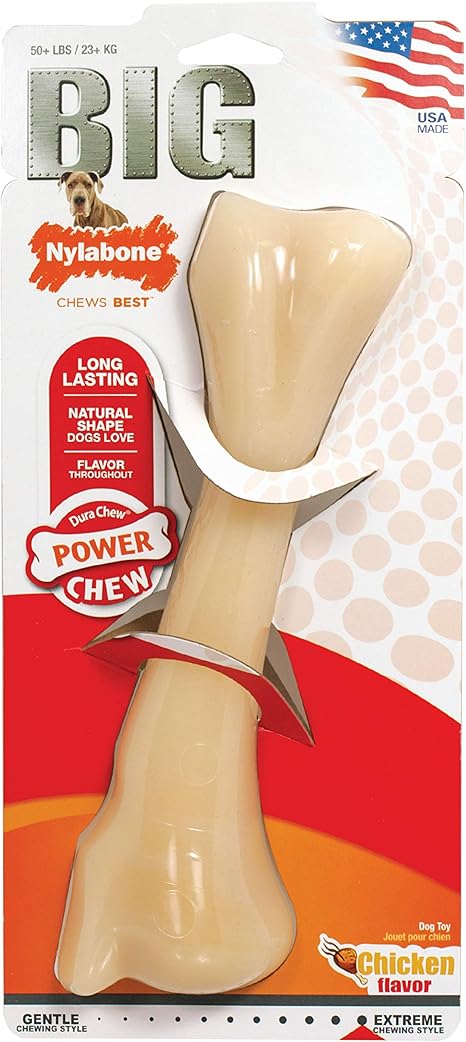 nylabone big chew durable toy bone for large breeds