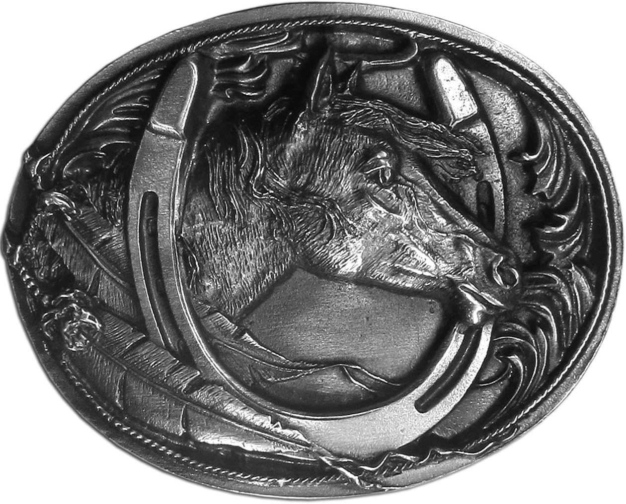 horse head belt buckle