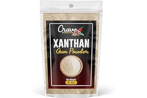 Pure Xanthan Gum 4 oz - Thickener Powder, Keto Friendly - Premium Quality Food Grade Baking - by Crave Seasonings