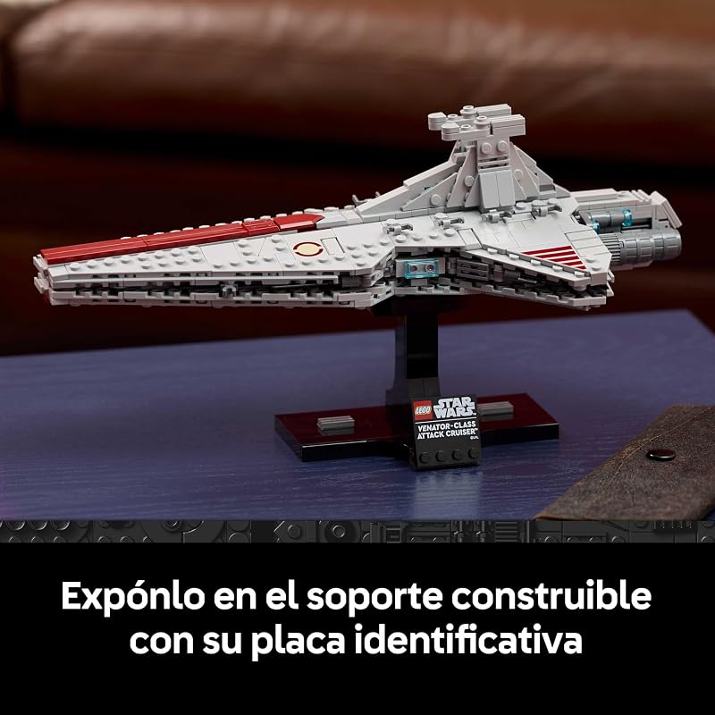 Star Wars 75441 Crucero de Ataque Clase Venator - Maqueta para Construir para Adultos de Nave de la República - Decoración para el Salón - Regalo de Colección para Fans de La Venganza de los Sith — foto 4 de 8
