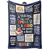 SteadStyle Valentines Teacher Gifts for Women Men – Unique Teacher Appreciation Gifts Blanket, Funny Present for Educators, Best Retirement or Birthday Gift from Students – 60"x50" Throw