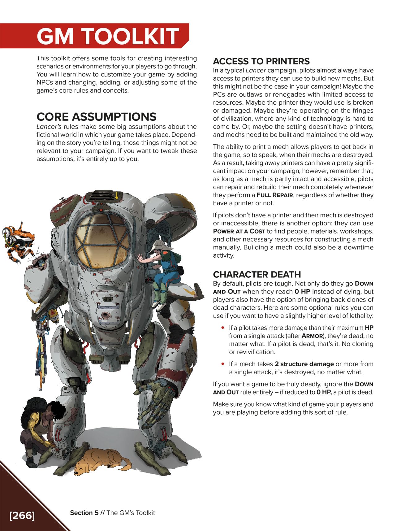 Lancer TTRPG Core Rulebook Lancer TTRPG Core Rulebook Hardcover