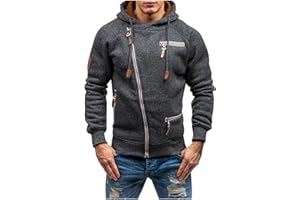Brnmxoke Men's Hoodies Zip Up Lightweight Casual Sweatshirts Jackets Long Sleeve Sport Outdoor Pockets Hoodie Trendy Clothes