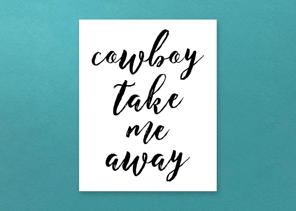Amazon Com Cowboy Take Me Away Dixie Chicks Lyrics Poster Handmade Amazon Com Cowboy Take Me Away Dixie Chicks Lyrics Poster Handmade