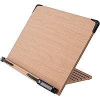 A+ Book Stand BS2500 Large 16x10.5" Portable Adjustable Foldable Bookstand Holder for Reading Hands Free Large Thick Heavy Te