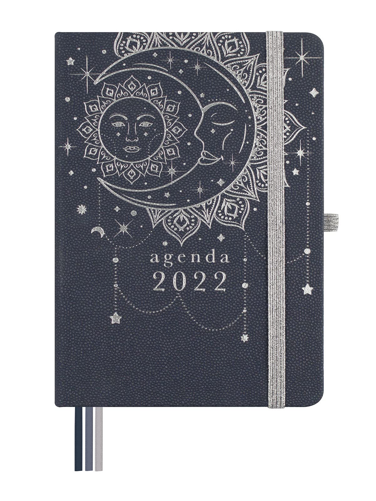 Finocam - 2022 1 Day Page Diary, January 2022 to December 2022 (12 months) M4-118 x 168 mm Minimal Design Spanish Moon