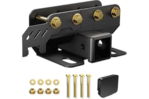 YZONA for Ford Bronco Tow Hitch Trailer Kit Compatible for 2021 2022 2023 2024 2025 Ford Bronco 2 Door & 4 Door 2 Inch Hitch Receiver with Cover, Rear Bumper Towing Hook Combo (Exclude Bronco Sport)