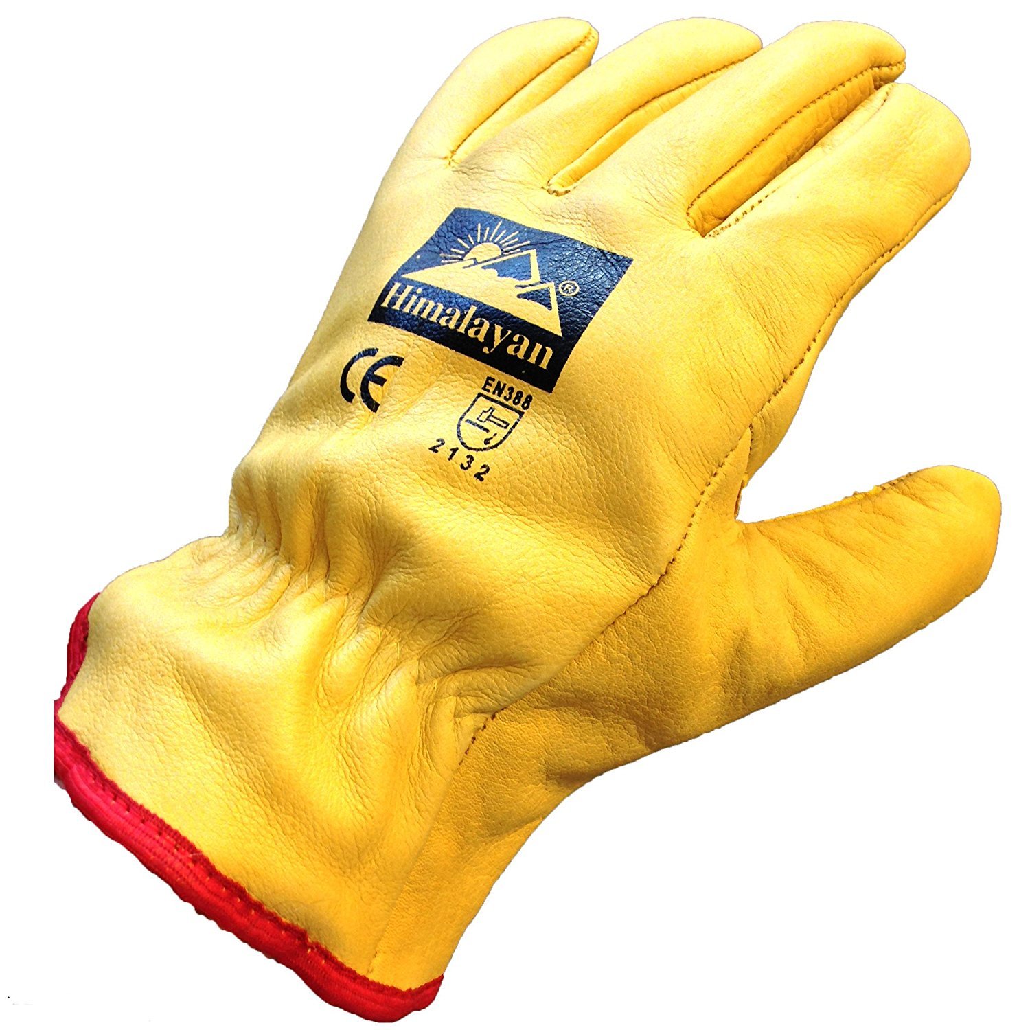 Himalayan H310-9 Premium Drivers Glove, Yellow, 9 Size, Pack of 10