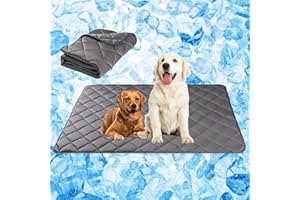 Paw Legend Dog Cooling Mat for Dogs Cat Cooling Pad for Dog Pet Cooling Mat Cooling Blanket Summer Cool Tech Fabric Washable Dog Sleeping Pad on Kennel Sofa Bed Floor Car Seats, Medium
