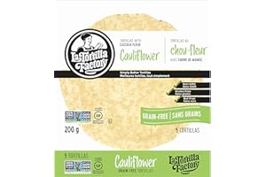 La Tortilla Factory Cauliflower Tortillas, 5 Count (Pack of 1)