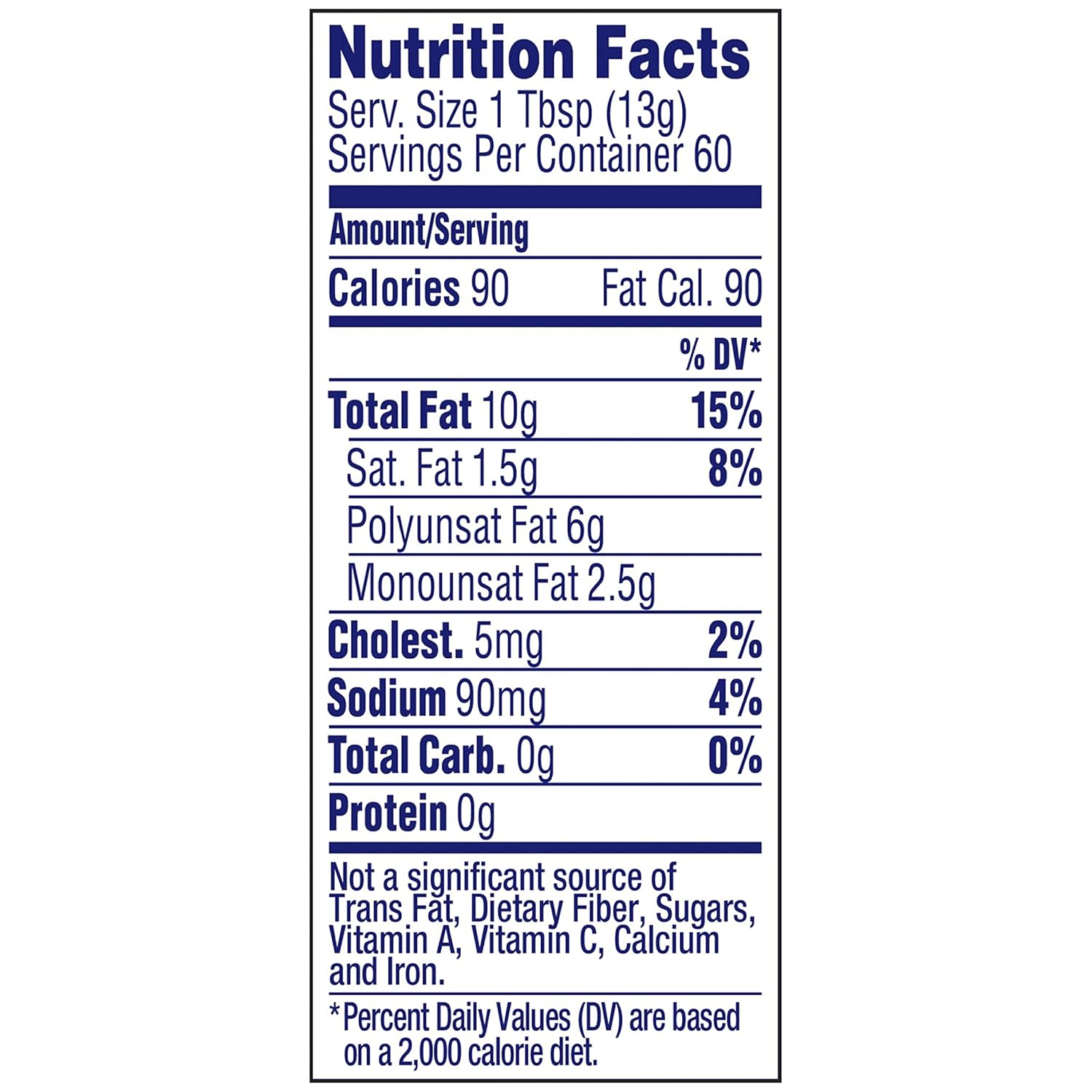 hellmann's mayonnaise nutrition facts