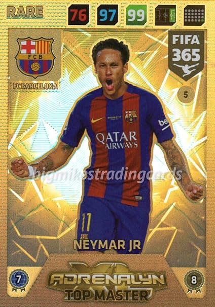 Amazon Com Fifa 365 2018 Neymar Jr Top Master Card Rare Panini