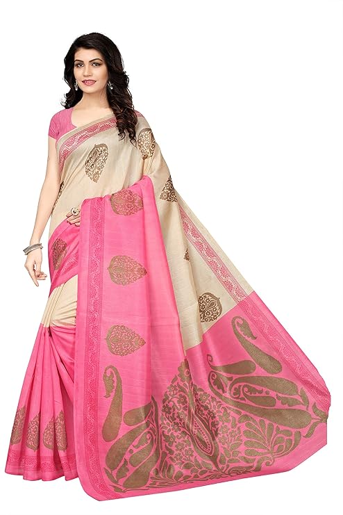 Art Silk Saree with Blouse Piece