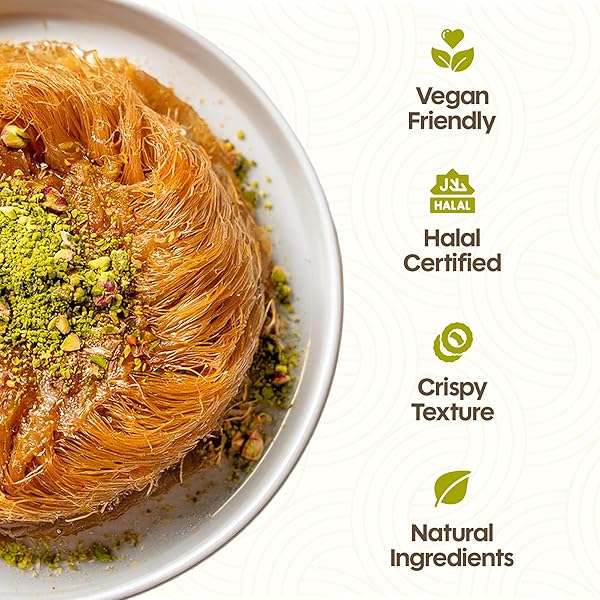 KATAIFI FOR DUBAI CHOCOLATE,(14.4 OZ – 0.9 LB) OZ DRIED & CHOPPED SHREDDED PHYLLO DOUGH, NATURAL KATAIFI SHREDDED FILLO DOUGH