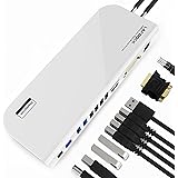 Docking Station, BESTHING USB 3.0 Universal Laptop Docking Station Dual Display with HDMI & DVI / VGA, Gigabit Ethernet, Audio, 6 USB Ports for Laptop, Ultrabook and PCs