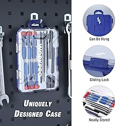 WORKPRO 12 in 1 Torx Screwdriver Set with T3 T4 T5