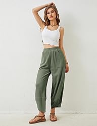Xiaoxuemeng Womens Baggy Wide Leg Pants Casual