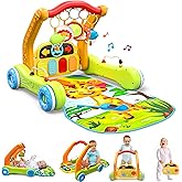 Move2Play, 4-in-1 Baby Play Mat & Activity Center Gym | Walker | Infant Toy for Tummy Time | Birthday Gift for 3, 4, 5, 6, 7,