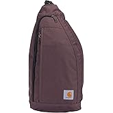 Carhartt Sling Bag, Sling Crossbody Backpack with Side Release Buckle & Tablet Sleeve, Wine