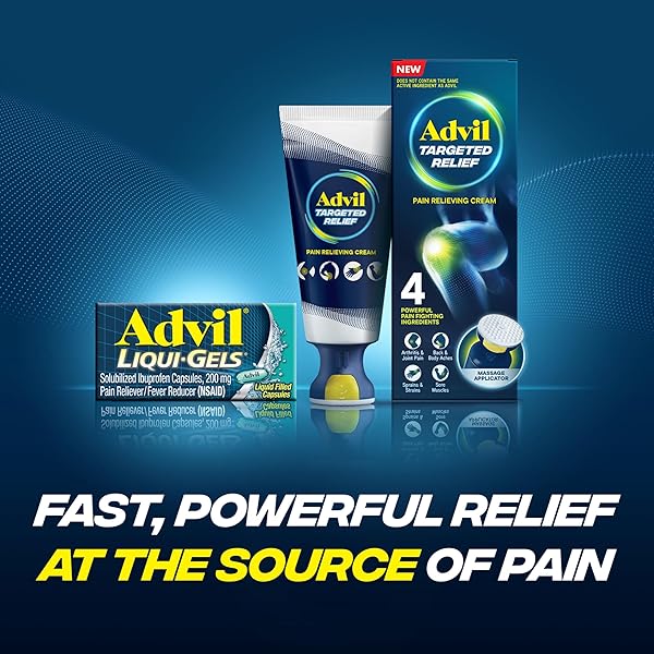 ADVIL LIQUI-GELS PAIN RELIEVER AND FEVER REDUCER, PAIN MEDICINE FOR ADULTS WITH IBUPROFEN 200MG FOR HEADACHE, BACKACHE, MENSTRUAL PAIN AND JOINT PAIN RELIEF – 160 LIQUID FILLED CAPSULES