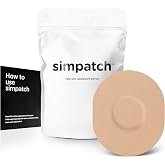 Simpatch Universal Adhesive Patch, Beige, 25-Pack, CGM Tape | Waterproof Adhesive