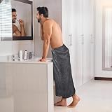 Utopia Towels Premium Jumbo Bath Sheet 90x180 cm 2 Pack Grey 100% Cotton view 3