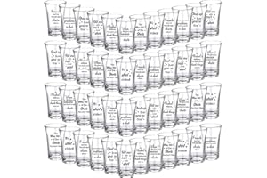 Kigeli 48 Pcs Funny Shot Glasses for Adult Acrylic Party Shot Glasses 1.2 Ounce Mini Cup Party Favors Guests Mini Cup Bulk for Guests Adult Birthday Drinking Gifts Supplies