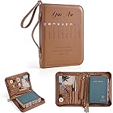 Vintage Bible Cover Case, Genuine PU Leather Large Bag with Handle & Zippered Pocket, Elegant Floral Pattern, for Standard Size & Bible Accessories, Ideal Gift for Women Families Faith Lovers