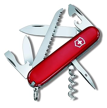 Victorinox Taschenmesser Camper (13 Funktionen, Klinge, Korkenzieher, Säge, Zahnstocher)