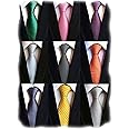 YanLen Lot 9 PCS Classic Men's Tie Necktie Woven JACQUARD Neck Ties
