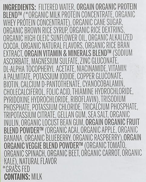 ORGAIN ORGANIC CREAMY CHOCOLATE FUDGE DRINK, 11 FZ