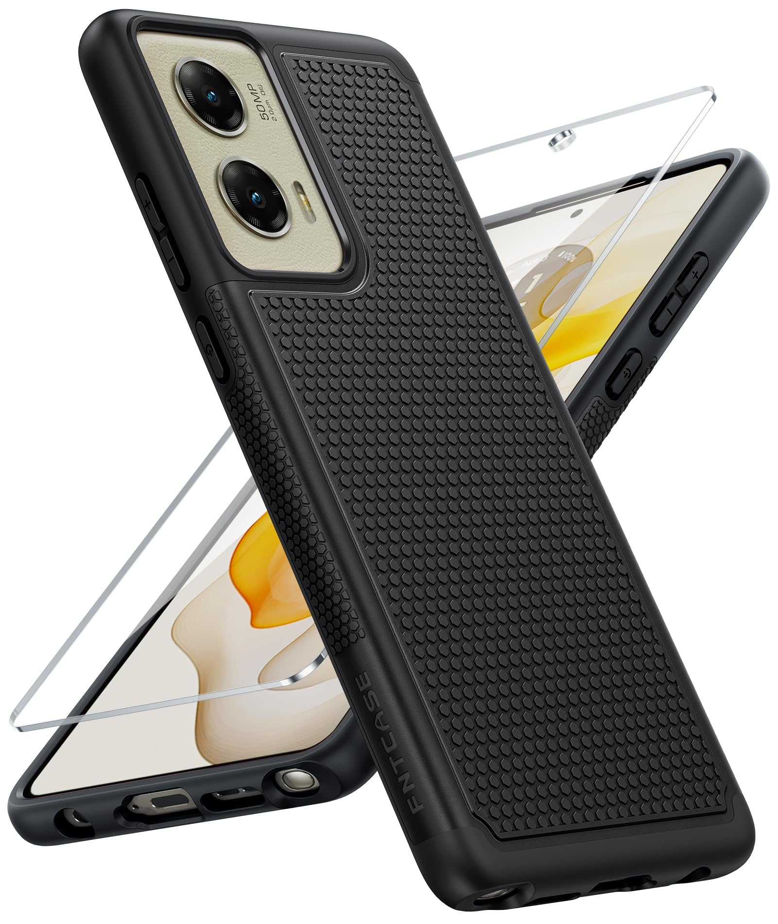 Photo 1 of FNTCASE for Motorola Moto G Stylus 5G 2024 Case: Dual Layer Protective Heavy Duty Cell Phone Cover Shockproof Rugged with Non Slip Textured Back - Military Protection Bumper Tough - 2024, 6.7 inch