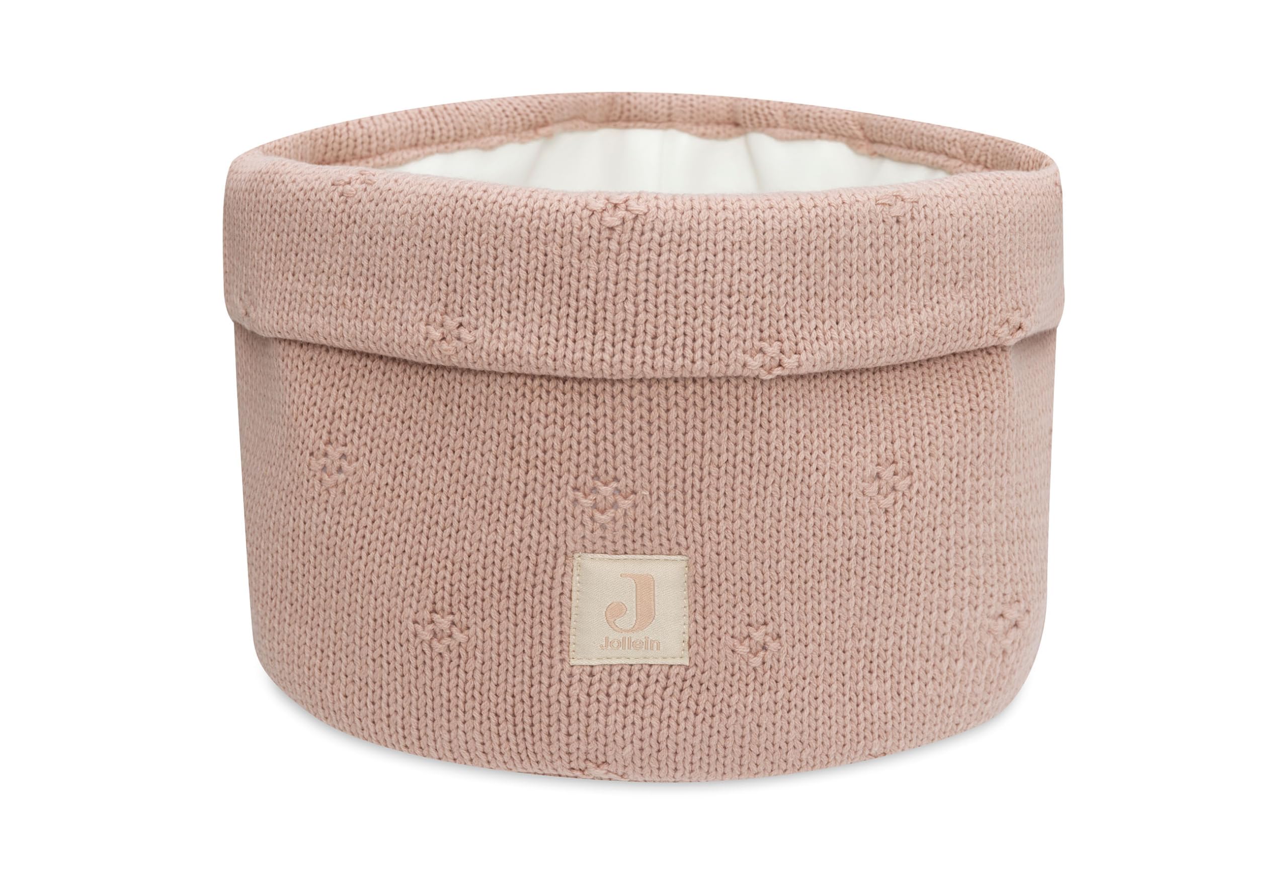 Jollein Cosy Knit Wild Rose Care Basket 60% Cotton 40% Acrylic 14 x 18 cm Pink