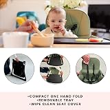 Ickle Bubba Flip Magic Fold Highchair Sage Green 15kg 5-Point Harness view 4
