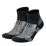 GoWith 2 Pairs Unisex Running Socks, Anti-Blister