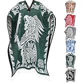 Artisans Bazaar Mexican Poncho Sarape Aztec Men Hombre Mexico Gabanes Mexicanos Western Cowboy Costume Adulto Jorongos