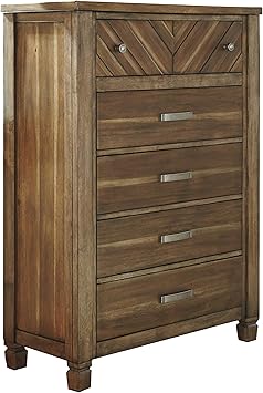 Amazon Com Benjara Transitional Wooden Chest With Five Drawers