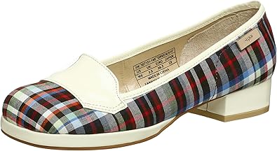 plaid womens flats