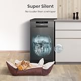 Hisense HS523E15BUK Slimline Free Standing Dishwasher Black 10 Place 30 Minute view 7