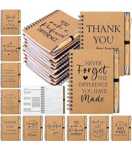 Kosiz Lot de 120 mini carnets de motivation avec stylos inspirants pour remise de diplôme, employés en vrac, cadeaux de remerciement pour le personnel d'équipe, les bénévoles, les travailleurs sociaux Kosiz Lot de 120 mini carnets de motivation avec stylos inspirants pour remise de diplôme, employés en vrac, cadeaux de remerciement pour le personnel d'équipe, les bénévoles, les travailleurs sociaux