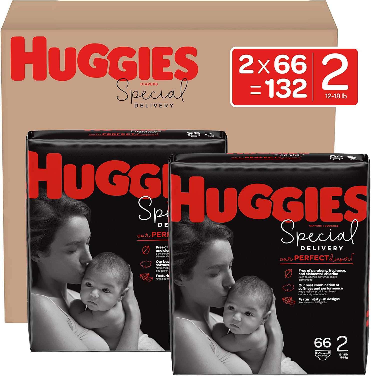 huggies special delivery diapers size 2