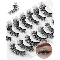 Amazon.com: Natural Lashes Fluffy False Lashes That Look Like ...