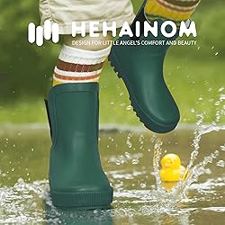 Hehainom Boys Rain Boots Toddler Kids Rain Boots