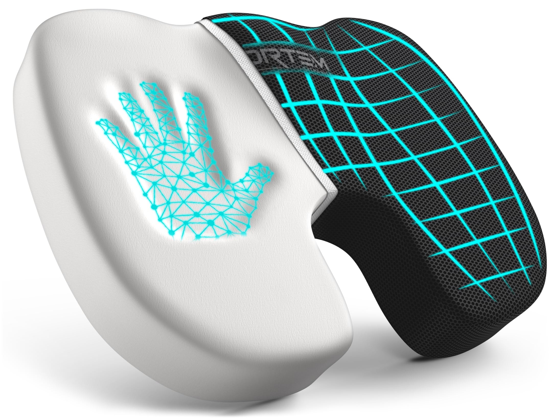 FORTEM Office Chair Cushion, Memory Foam Seat Cushion, Non Slip Sitting Pillow for Gaming, Car Seat Pillow, Computer Chair Pad, Washable Cover