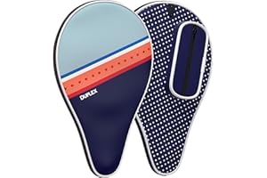 Duplex | Ping Pong Paddle Case - Best Table Tennis Paddle Cover for Blade with Bonus Ball Storage - Waterproof Material Bag