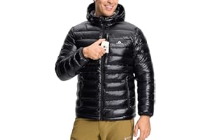 Pioneer Camp Men's Lightweight Packable Puffer Jacket with Hood Warm Puffy Winter Jacket Coat Insulated for Ski Hiking Travel
