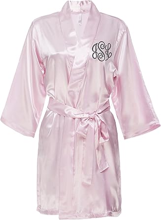 customized satin robe