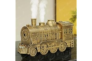 Diffuserlove Essential Oil Diffuser 300ML Train Cool Mist Humidifier Quiet Aromatherapy Diffuser with Night Light for Bedroom Desk