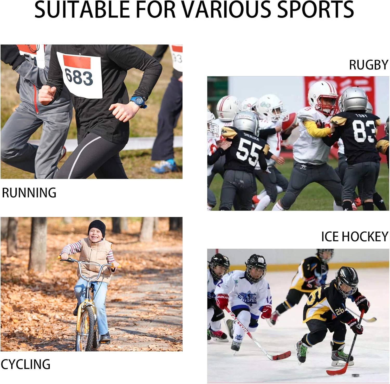 TELALEO Boys Compression Leggings Pants Youth Thermal Fleece Base Layer Tights Cold Weather Heat Gear (NO Fireball On Leg): Clothing